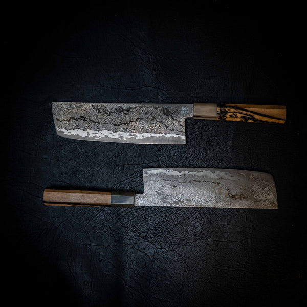 M390 San Mai Nakiri - Black & White Sandalwood