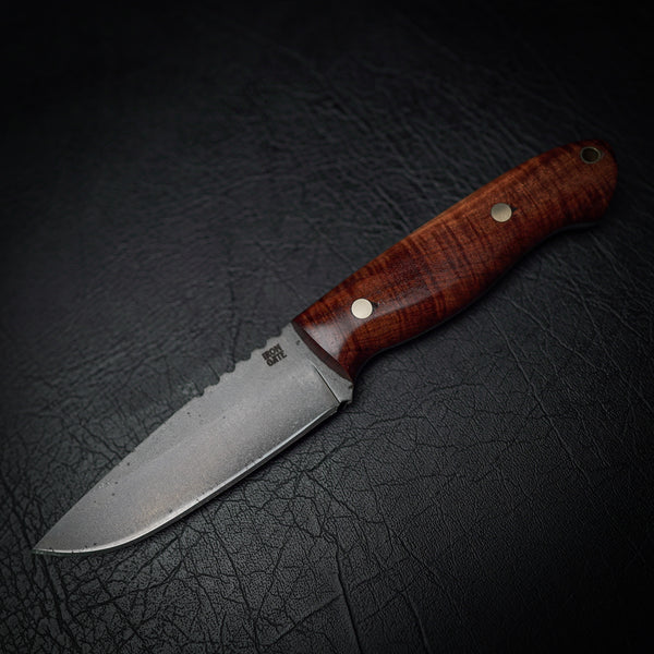 D2 Bushcraft Knife with Stabilised Tasmanian Blackwood Handle