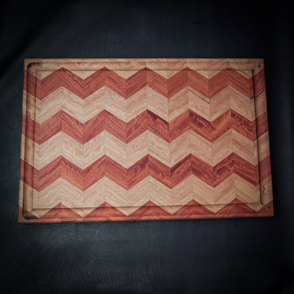 Chevron End Grain Chopping Board – Blackbutt & Redgum