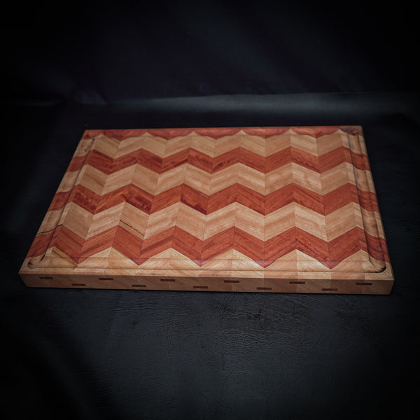 Chevron End Grain Chopping Board – Blackbutt & Redgum