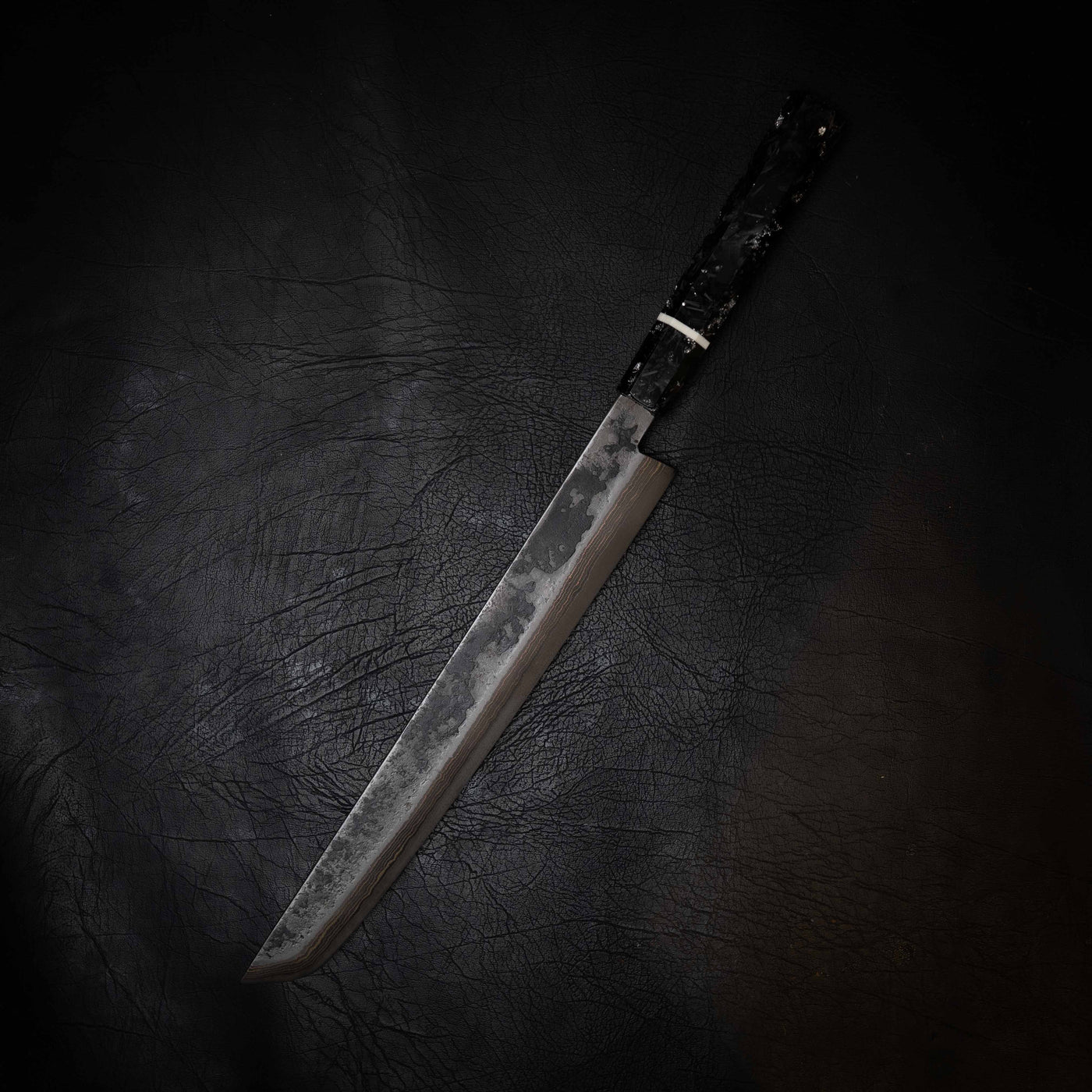 Coppermascus Tuna Sword — 52100 Carbon Damascus