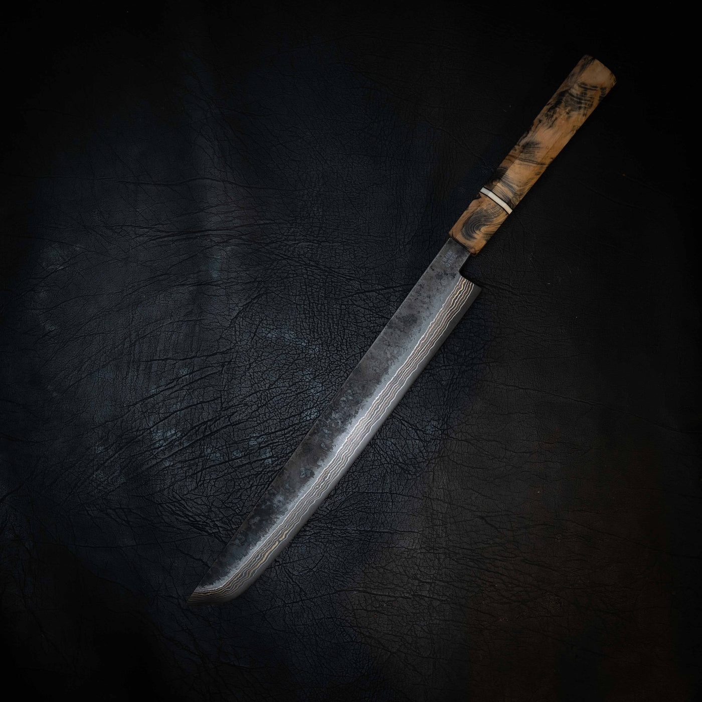 Coppermascus Tuna Sword — 52100 Carbon Damascus