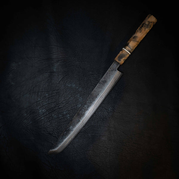 Coppermascus Tuna Sword — 52100 Carbon Damascus