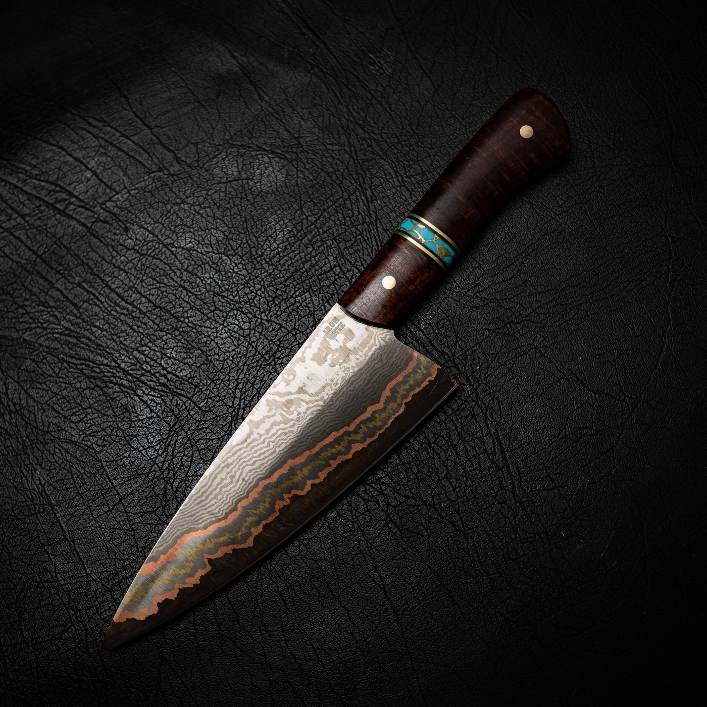 Chef Knife — Coppermascus San Mai | Ringed Gidgee & TruStone