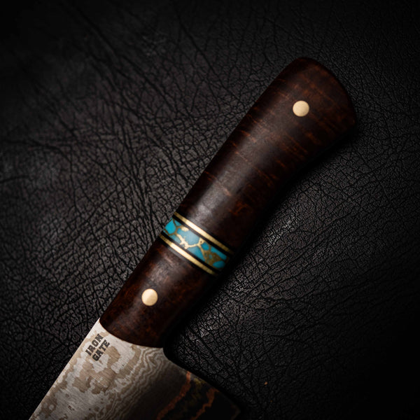 Chef Knife — Coppermascus San Mai | Ringed Gidgee & TruStone
