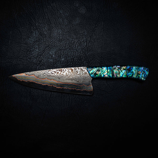 Chef Knife — Coppermascus San Mai | Full Abalone
