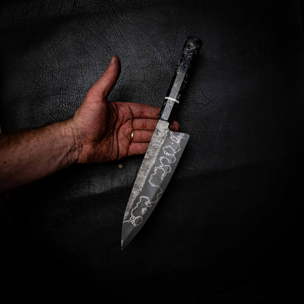 Pre-Order — Gyuto | 52100 San Mai, Carbon Fibre Wa Handle