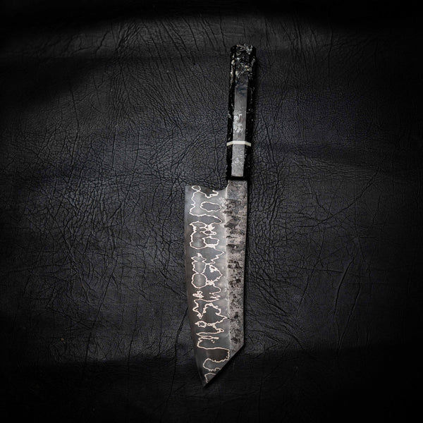 Pre-Order — Santoku | 52100 San Mai, Carbon Fibre Wa Handle