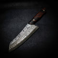 Pre-Order — Santoku | Stainless Damascus San Mai, Arizona Ironwood