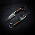 Pre-Order — Mini Hunter | Bakers Forge Cumai Damascus, Abalone & York Gum Burl