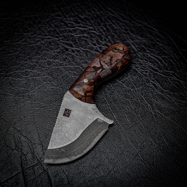 Drop Bear Mini EDC Knife – 440C Stainless & Spalted Sassafras