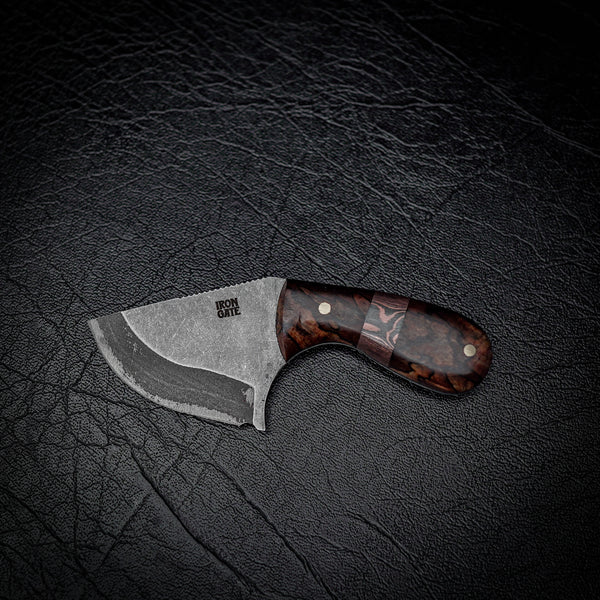 Drop Bear Mini EDC Knife – 440C Stainless & Spalted Sassafras