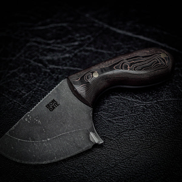 Drop Bear Mini EDC Knife – 440C Stainless & Carbon Fibre/Copper