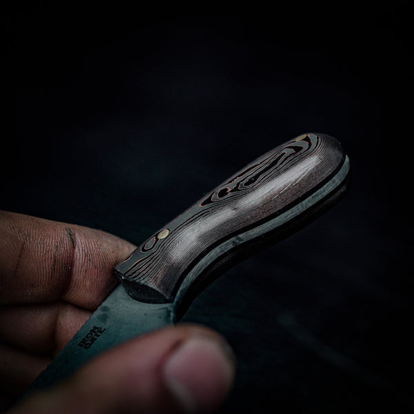 Drop Bear Mini EDC Knife – 440C Stainless & Carbon Fibre/Copper