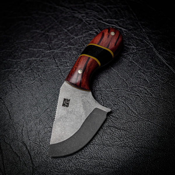 Drop Bear Mini EDC Knife – 440C Stainless & Lace Sheoak
