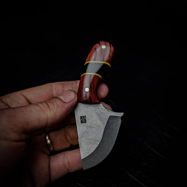 Drop Bear Mini EDC Knife – 440C Stainless & Lace Sheoak
