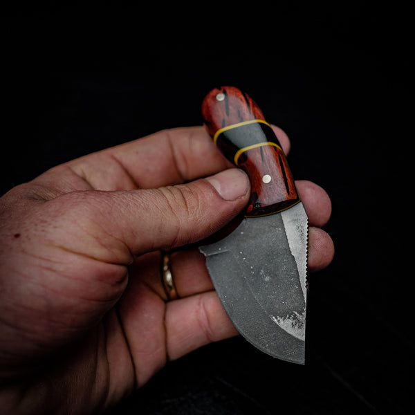 Drop Bear Mini EDC Knife – 440C Stainless & Lace Sheoak