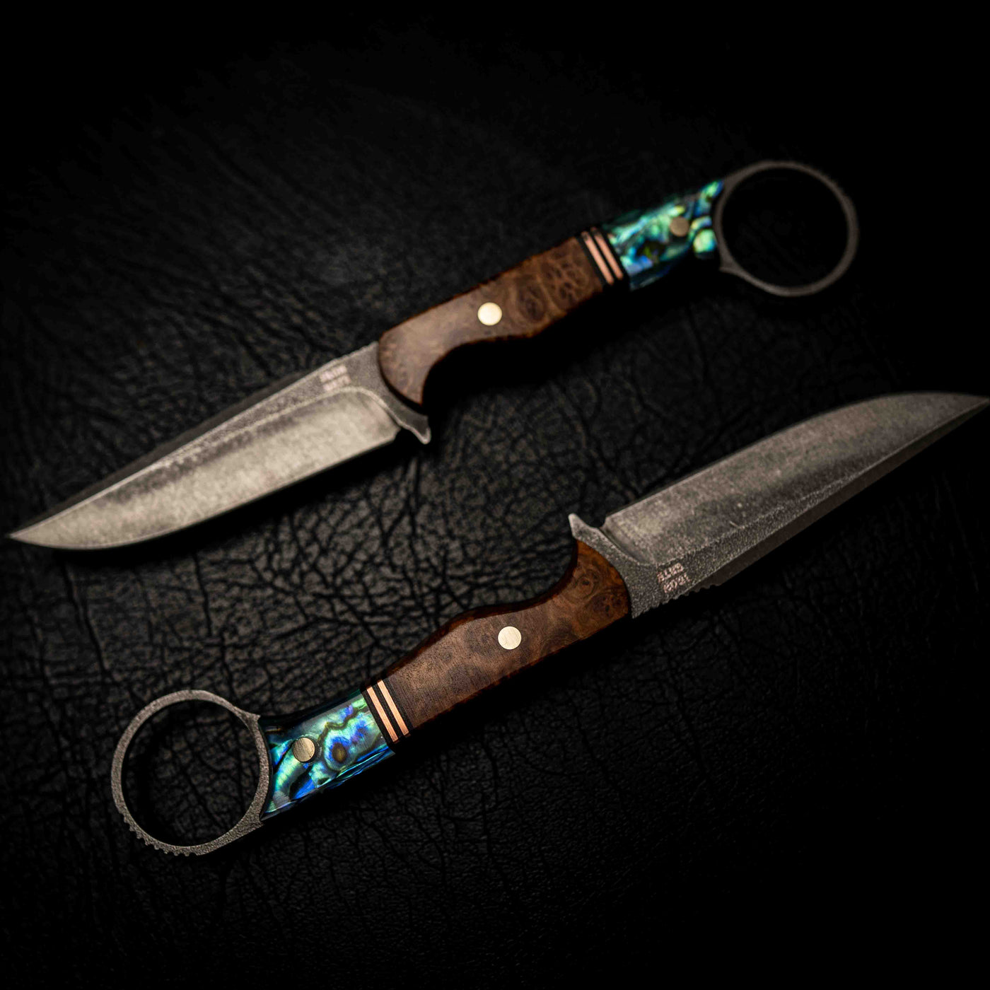 The Crow — York Gum Burl, Copper & Abalone
