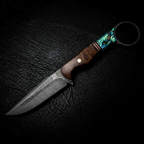 The Crow — York Gum Burl, Copper & Abalone