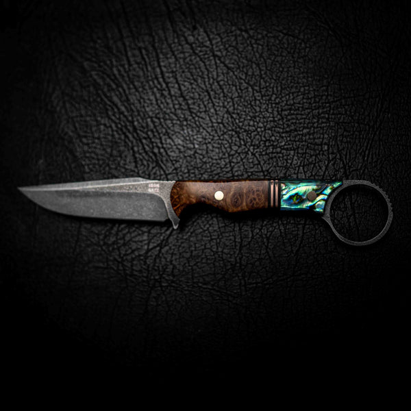 The Crow — York Gum Burl, Copper & Abalone