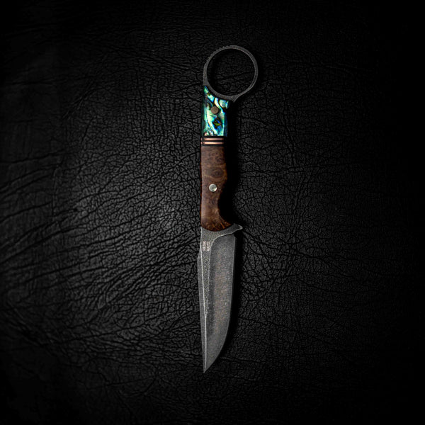 The Crow — York Gum Burl, Copper & Abalone