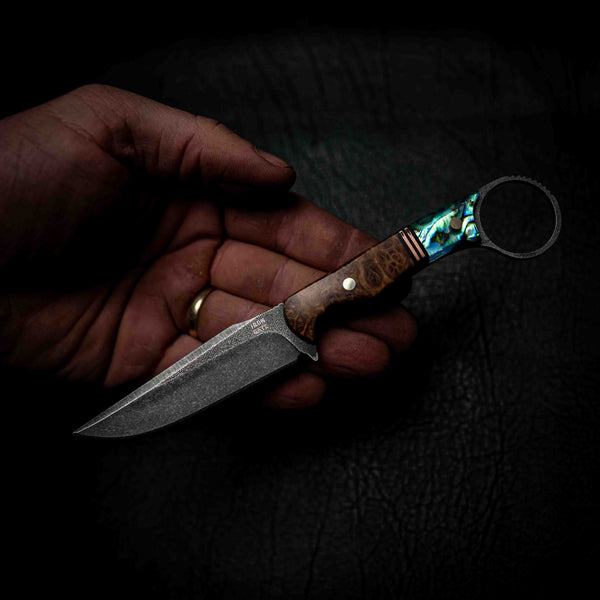 The Crow — York Gum Burl, Copper & Abalone