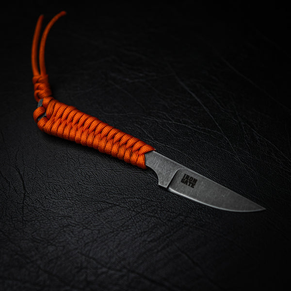 80CrV2 Paracord Utility Knife – Orange Wrap