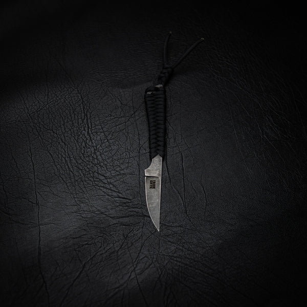 80CrV2 Paracord Utility Knife – Black Wrap