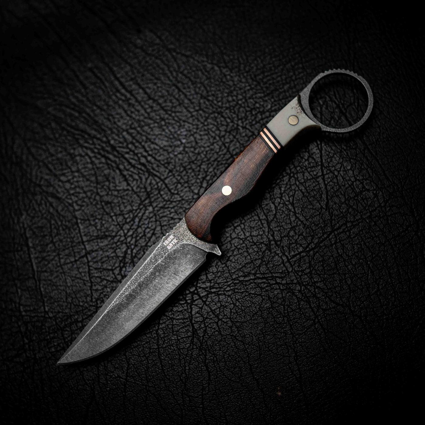 The Crow — Ringed Gidgee, Copper & Deer Antler