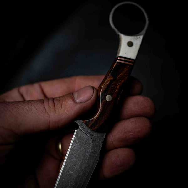 The Crow — Ringed Gidgee, Copper & Deer Antler