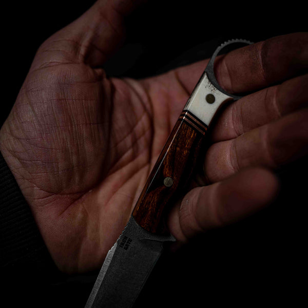 The Crow — Ringed Gidgee, Copper & Deer Antler