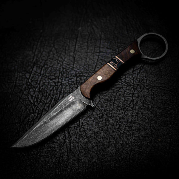 The Crow — Ringed Gidgee, York Gum Burl, TruStone & Brass