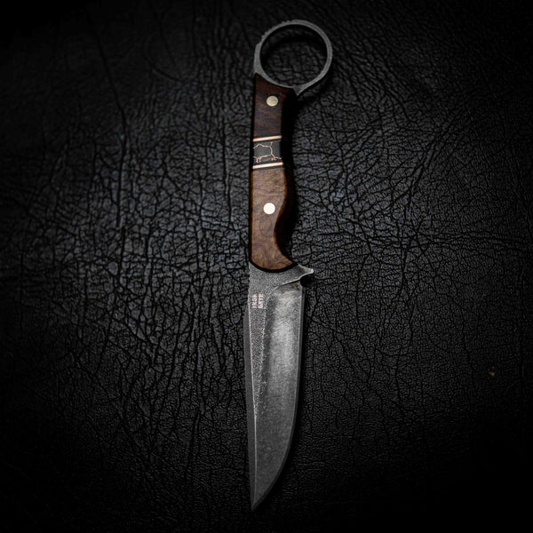 The Crow — Ringed Gidgee, York Gum Burl, TruStone & Brass