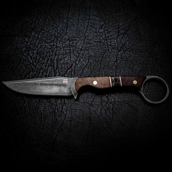 The Crow — Ringed Gidgee, York Gum Burl, TruStone & Brass