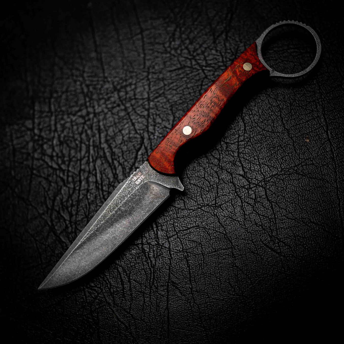 The Crow — Dyed Orange Mango Wood