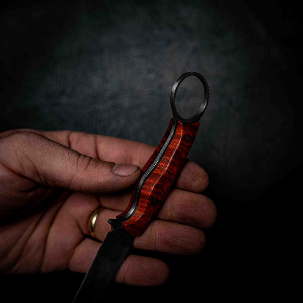 The Crow — Dyed Orange Mango Wood