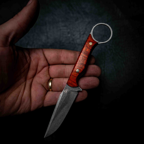 The Crow — Dyed Orange Mango Wood