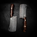 Mini Cleaver — Stabilised Chestnut Burl