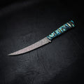 Pre-Order — Mako Fillet — Damascus San Mai & Abalone
