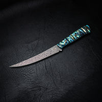 Pre-Order — Mako Fillet — Damascus San Mai & Abalone