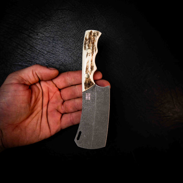 Mini Cleaver — Full Deer Antler