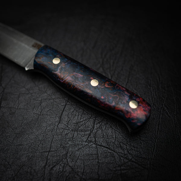 N690 Bushcraft – Pink & Blue Dyed Maple