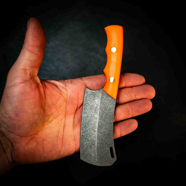 Mini Cleaver — Fluorocarbon Glow, Orange