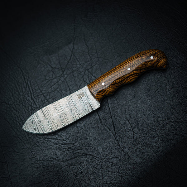 Ladder Damascus Skinner – Zircote Wood