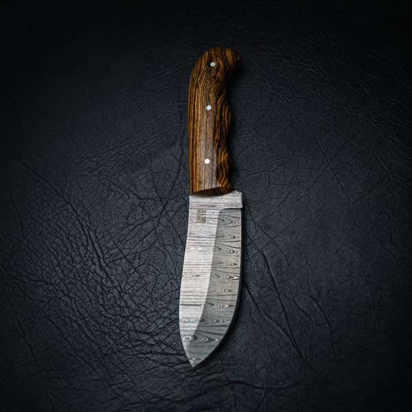 Ladder Damascus Skinner – Zircote Wood