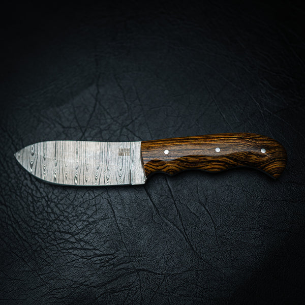 Ladder Damascus Skinner – Zircote Wood