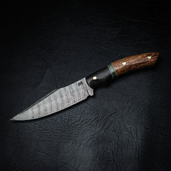 Ladder Damascus Hunter – Segmented Exotic Woods