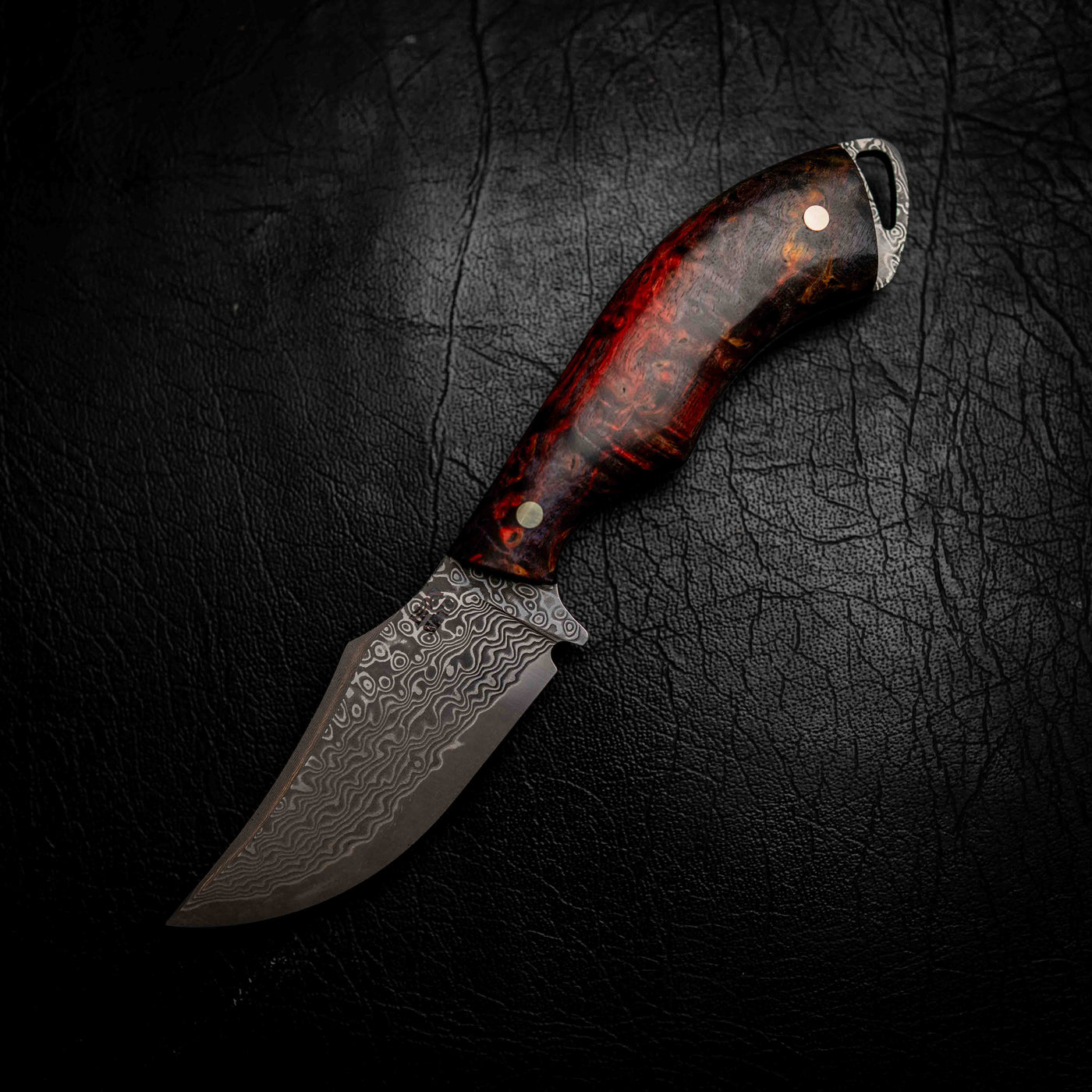 Mini Skinner — Red & Purple Curly Maple