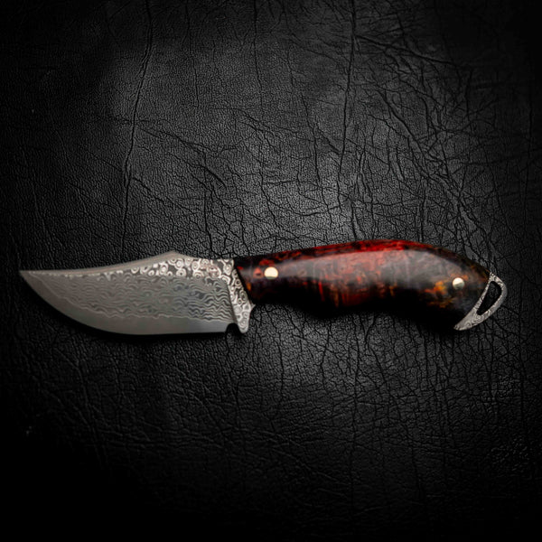 Mini Skinner — Red & Purple Curly Maple