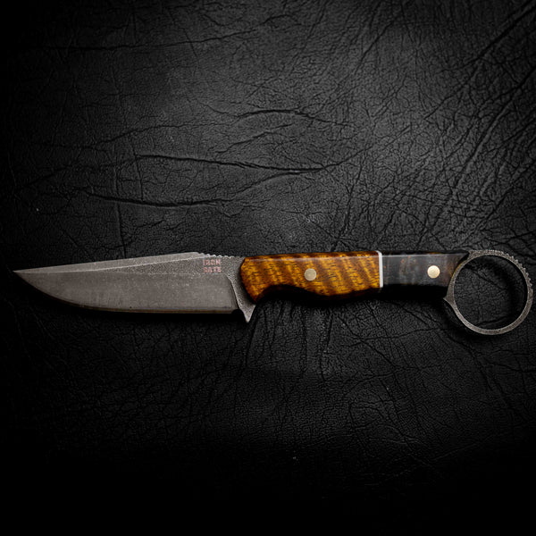 The Crow — Dyed Birch, G10 & Curly Mango